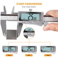 thumbnail image 4 of HARDELL Digital Caliper, Rechargeable Caliper Measuring Tool with Backlight LCD Screen, All Metal Calipers, Auto-Off Digital Micrometer, Inch/MM/Frac, 4 of 8