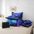 thumbnail image 5 of Tree of Life 7 Piece Comforter Set Full Bed in a Bag,Jellyfish Bedding Sets Ocean Shark Dreamy Coral Sheet Set with Comforter Coastal Purple Teal Room Decor Aesthetic, 5 of 6