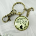 thumbnail image 3 of Fisherman Keychain, Rustic Key Ring Gift for Outdoorsman or Sportsman, 3 of 5