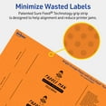 thumbnail image 5 of Avery Printable Rectangle Labels, Bright Orange, 1" x 7", 640ct, 5 of 11