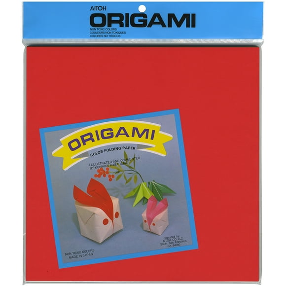 Aitoh Origami Paper 9.75"X9.75" 100/Pkg-Assorted Colors OG-6