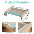 thumbnail image 2 of Zengdainm Cat Bed, Cat Window Perch for Indoor Cats, One-Step Sliding Clamping Slot Adjustment Cat Hammock, Cat Bed for Windowsill and Bedside, Blue, 2 of 6