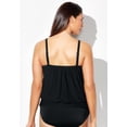 thumbnail image 2 of Swimsuits for All Women's Lightweight Scoop Neck Blouson Tankini Top, 2 of 3