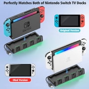 Switch Controller Charging Dock Station with Charging Cable, joycon Charger Dock for OLED, Switch Accessories for Gamer