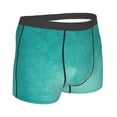 thumbnail image 3 of Balery Teal Turquoise1 Men's Boxer Briefs, Soft and Breathable Cotton Underwear with nylon Waistband-X-Large, 3 of 9