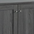 thumbnail image 4 of 47 Inch Serving Cabinet Buffet Sideboard Console, 4 Doors, 6 Shelves, Gray- Saltoro Sherpi, 4 of 6