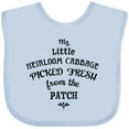 thumbnail image 3 of Inktastic My Little Heirloom Cabbage Picked Fresh from the Patch Boys or Girls Baby Bib, 3 of 4