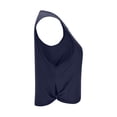 thumbnail image 5 of Women's Loose Fit Yoga Cover-Up, Thin Sleeveless Athletic Top for Summer, Lightweight Layer for Beach, Gym, and Casual Outdoor Wear-Dark Blue, 5 of 7