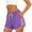 🔥 Purple, variant on USSUMA Womens Quick-Dry Breathable Running Shorts Three-Inch To Four-Inch Inseam Lightweight Elastic Waist Pocketed Design for Marathon Training Gym Basketball and Outdoor Fitness, Running