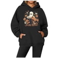 thumbnail image 2 of WEAIXIMIUNG Sweat-Shirt pour Femmes Graphique Tendance Décontracté Col Rond avec Poche Imprimé Hoodie, 2 of 3