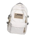 thumbnail image 2 of Mochila Para Mujer, Mochila Para Ordenador Portátil, Mochila Escolar Para Estudiantes, Adolescentes, Color Blanco, 2 of 8
