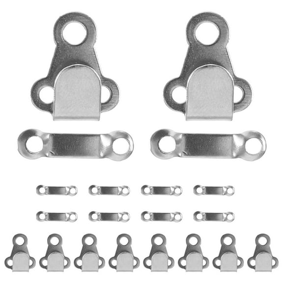 10 Sets Metal Hook and Fasteners for Trousers Pants Hooks and Bars