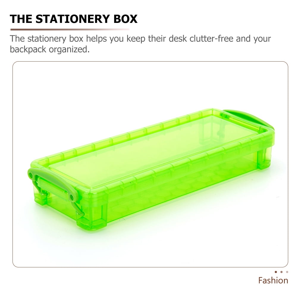 Raindrops  8 Pcs Plastic Pencil Case Clear Storage Portable Container Travel