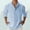 Blue, variant on Men's Casual Loose Long Sleeve Shirt with Pocket for Spring and Summer Versatile Solid Color Pullover Design for Everyday Wear
