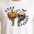 thumbnail image 3 of Stay Creepy Retro Dripping Heart Halloween Skeleton – T-Shirt / Hoodie / Sweatshirt – Halloween Costume Theme – Spooky, 3 of 6