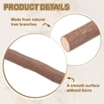thumbnail image 3 of Uxcell 30Pcs 19.7" Palitos de madera natural para manualidades, marrón, 3 of 6