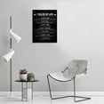 thumbnail image 4 of Inspirational Quotes Wall Art for Office - 7 Rules of Life Motivational Poster Canvas Prints Framed Positive Affirmations Wall Decor \u200bModern Home Artwork 16" x 24", 4 of 5