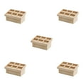 thumbnail image 3 of bedienty 1/12 Dollhome Children Toy Miniature Furniture Vegetable Rack Simulation Decoration Doll Storage Stand DIY Supermarket Light Wood Color 5Set, 3 of 6