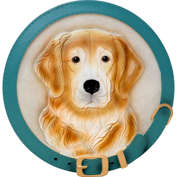 GOLDEN RETRIEVER STEP STONE / DECORATIVE WALL PLAQUE