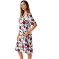 thumbnail image 2 of Short Sleeve Nightgown Sleep Dress for Women, 2 of 3