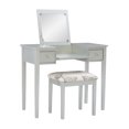 thumbnail image 4 of Joanna Butterfly Bench Vanity Set in Silver, 4 of 9