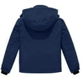 thumbnail image 2 of Wantdo Boy's Ski Jacket Waterproof Snow Jacket Winter Fleece Coat Navy Blue 8, 2 of 6