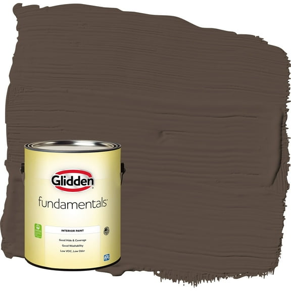 Glidden Fundamentals Sarsaparilla / Brown Flat Interior Paint, 1 Gallon