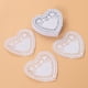 thumbnail image 5 of EeaseMX 250 manteles individuales de 10 cm con forma de corazón, resistentes al aceite, para decoración de mesa de boda, para hornear pasteles (blancos), 5 of 7
