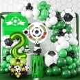 thumbnail image 5 of SMKE Birthday Balloon Decor,Party Decoration Balloon,Heart Foil Balloon,Soccer Party Decor,40 Inch Green Football Number 2 Balloon Set Soccer Themed Birthday Party Decor Latex & Foil Balloons, 5 of 6