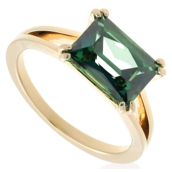 Swarovski Matrix Rectangular Cut Cocktail Ring, Size 50 (US 4.75)