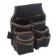 thumbnail image 1 of Oxford Cloth Tool Waist Bag Multifunctional Multi Pockets with Belt Tool Storage Organizer Black and Brown, 1 of 3