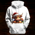 thumbnail image 6 of XUNKUSGA Ugly Christmas Hoodies for Men Cute Christmas Prints Fleece Trim Pullover Hoodies Casual Solid Color Hooded Sweatshirt Women Loose Long Sleeve Plain Hoodies S-2XL White, 6 of 8