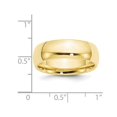 thumbnail image 3 of Mens 10K Yellow Gold 7mm Polished Wedding Band Ring, 3 of 5