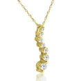 thumbnail image 2 of Pompeii 1/2ct Diamond Journey Pendant Necklace 14K Yellow Gold (G/H,I2-I3), 2 of 5