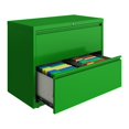 thumbnail image 4 of Pemberly Row 36-in Wide 2 Drawer Lateral Filing Cabinet Screamin' Green, 4 of 4