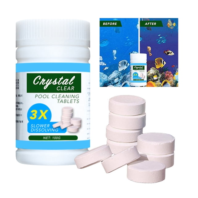 TFixol Pool Cleaning Float With 100pcs Purifier Tablets Swimming Pool Chlorine Dispenser Kit