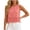 Pink, variant on Women's Sleeveless Scalloped Hem Top, Solid Color Round Neck Loose Blouse with Hollow Out Embroidery Detail, Elegant Flowy Summer Shirt for Vacation, Parties, and Casual Daily Wear