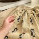 thumbnail image 4 of 2025 Spring Kids Korean Style Water Wash Cotton Haren Pants Unisex Casual Trousers for 80-130cm Children Cute Print Pants, 4 of 6