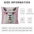 thumbnail image 5 of Fenyluxe Inspirational and Motivational Pillow Cover with Alpaca,Cute Llama Gllama-rous Decorative Pillow Cases Home Decor Square Pillowcases White, 5 of 5