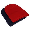 thumbnail image 2 of 2pcs Children Girl Winter Hats Beanies Knitted Solid Cute Hat Warm Casual Cap, 2 of 7