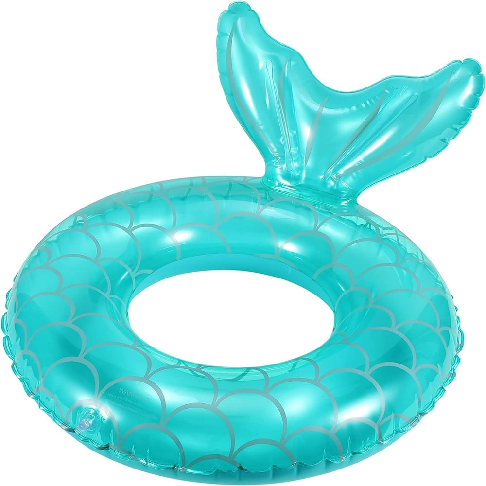 Bouée Sirène Gonflable Pour Piscine – Anneau De Natation Avec Queue De Sirène, Flotteur Enfant Solide Et Fun Pour Plage, Fêtes Et Jeux D’eau