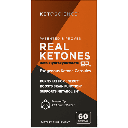 Keto Science Real Ketones Caps Dietary Supplement, 60 Capsules, 15 (Best Rated Raspberry Ketone Supplement)