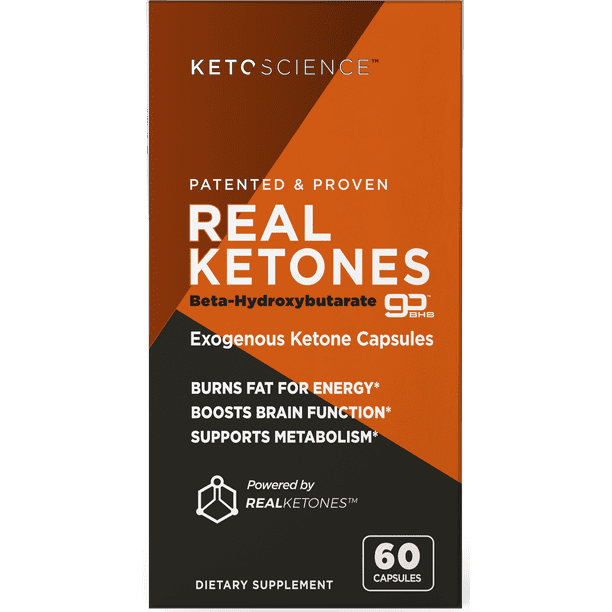 Keto Science Real Ketones Weight Loss & Energy Supplement, 60 Capsules