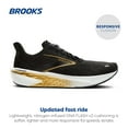 thumbnail image 2 of Brooks Men’s Hyperion 2 Neutral Running Shoe - Black/Gold/Pink - 8 Medium, 2 of 5
