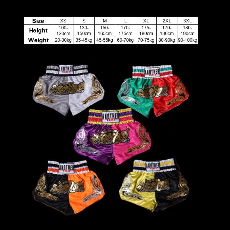 Mma Boxing Shorts Muay Thai Supply 1pc Breathable Elastic Waist Fighting Walmart Com Walmart Com