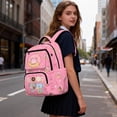 thumbnail image 3 of Jeiento Donut Axolotl Kids School Backpack for 8-14 Year Old Girls Water-Resistant Large Capacity 17 Inch Bookbag for Elementary School, Travel, Hiking, 3 of 7