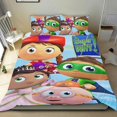 thumbnail image 1 of Super Why Conjunto de sábanas temático, trío de piezas, cómodo y amigable con la piel, diseño único, regalo de decoración para el hogar para familiares, amigos y fans, 90 cm * 190 cm, 1 of 6