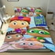 thumbnail image 1 of Super Why Conjunto de sábanas temático, trío de piezas, cómodo y amigable con la piel, diseño único, regalo de decoración para el hogar para familiares, amigos y fans, 90 cm * 190 cm, 1 of 6