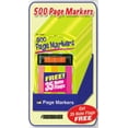thumbnail image 2 of CLN Charles Leonard Page Markers w/ Note Flags 500 Count 6 Packs Per Order Assorted Colors, 2 of 2