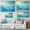 thumbnail image 4 of Designart "Horizon Of Azure Blue Lagoon II" Coastal Waves Floater Framed Wall Decor, 4 of 5